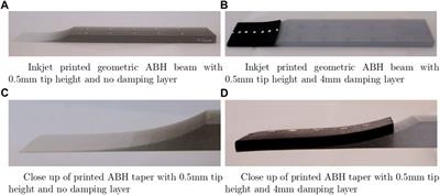 Realisation of acoustic black holes using multi-material additive manufacturing